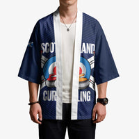 Personalized Scotland Curling Kimono Go Scottish Flag Style - Wonder Print Shop