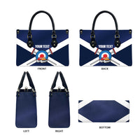 Personalized Scotland Curling Leather Bag Go Scottish Flag Style - Wonder Print Shop