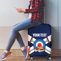 Personalized Scotland Curling Luggage Cover Go Scottish Flag Style - Wonder Print Shop