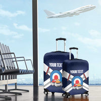 Personalized Scotland Curling Luggage Cover Go Scottish Flag Style - Wonder Print Shop