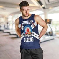 Personalized Scotland Curling Men Tank Top Go Scottish Flag Style - Wonder Print Shop