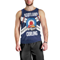Personalized Scotland Curling Men Tank Top Go Scottish Flag Style - Wonder Print Shop