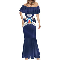 Personalized Scotland Curling Mermaid Dress Go Scottish Flag Style - Wonder Print Shop