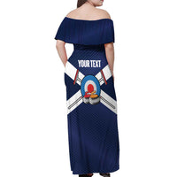 Personalized Scotland Curling Off Shoulder Maxi Dress Go Scottish Flag Style - Wonder Print Shop