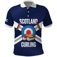 Personalized Scotland Curling Polo Shirt Go Scottish Flag Style - Wonder Print Shop