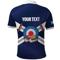Personalized Scotland Curling Polo Shirt Go Scottish Flag Style - Wonder Print Shop