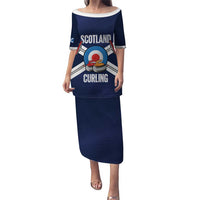 Personalized Scotland Curling Puletasi Go Scottish Flag Style - Wonder Print Shop