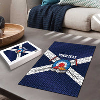 Personalized Scotland Curling Puzzle Go Scottish Flag Style - Wonder Print Shop