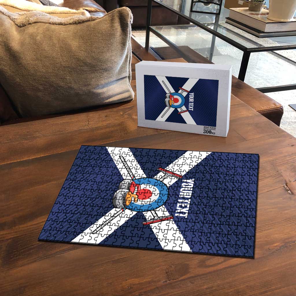 Personalized Scotland Curling Puzzle Go Scottish Flag Style - Wonder Print Shop