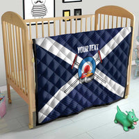 Personalized Scotland Curling Quilt Go Scottish Flag Style - Wonder Print Shop