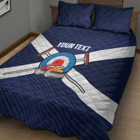Personalized Scotland Curling Quilt Bed Set Go Scottish Flag Style - Wonder Print Shop