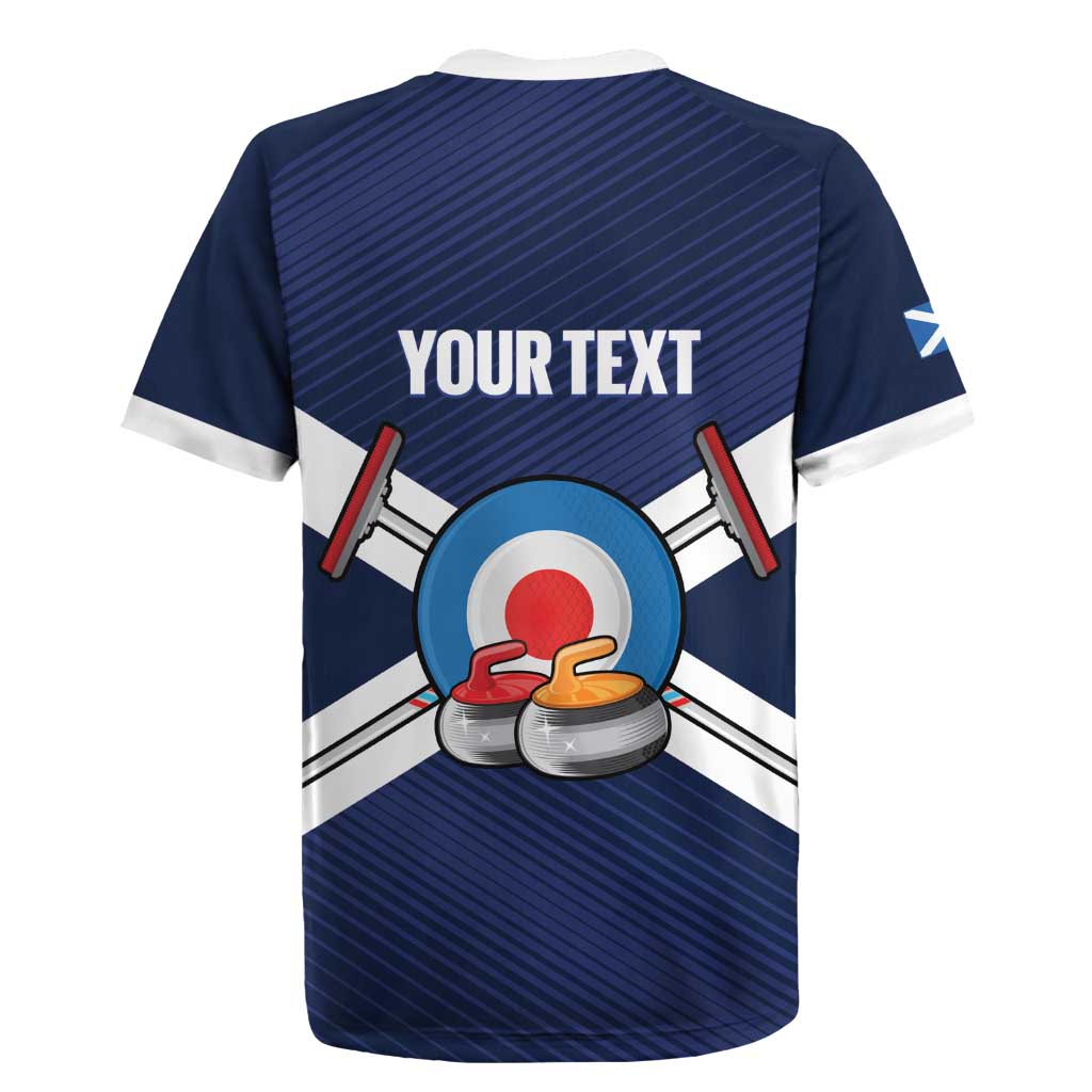 Personalized Scotland Curling Rugby Jersey Go Scottish Flag Style - Wonder Print Shop