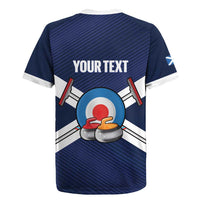 Personalized Scotland Curling Rugby Jersey Go Scottish Flag Style - Wonder Print Shop
