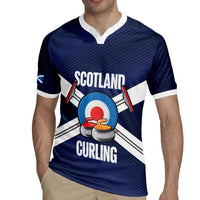 Personalized Scotland Curling Rugby Jersey Go Scottish Flag Style - Wonder Print Shop