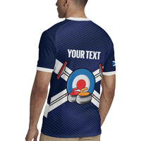 Personalized Scotland Curling Rugby Jersey Go Scottish Flag Style - Wonder Print Shop