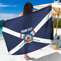 Personalized Scotland Curling Sarong Go Scottish Flag Style - Wonder Print Shop