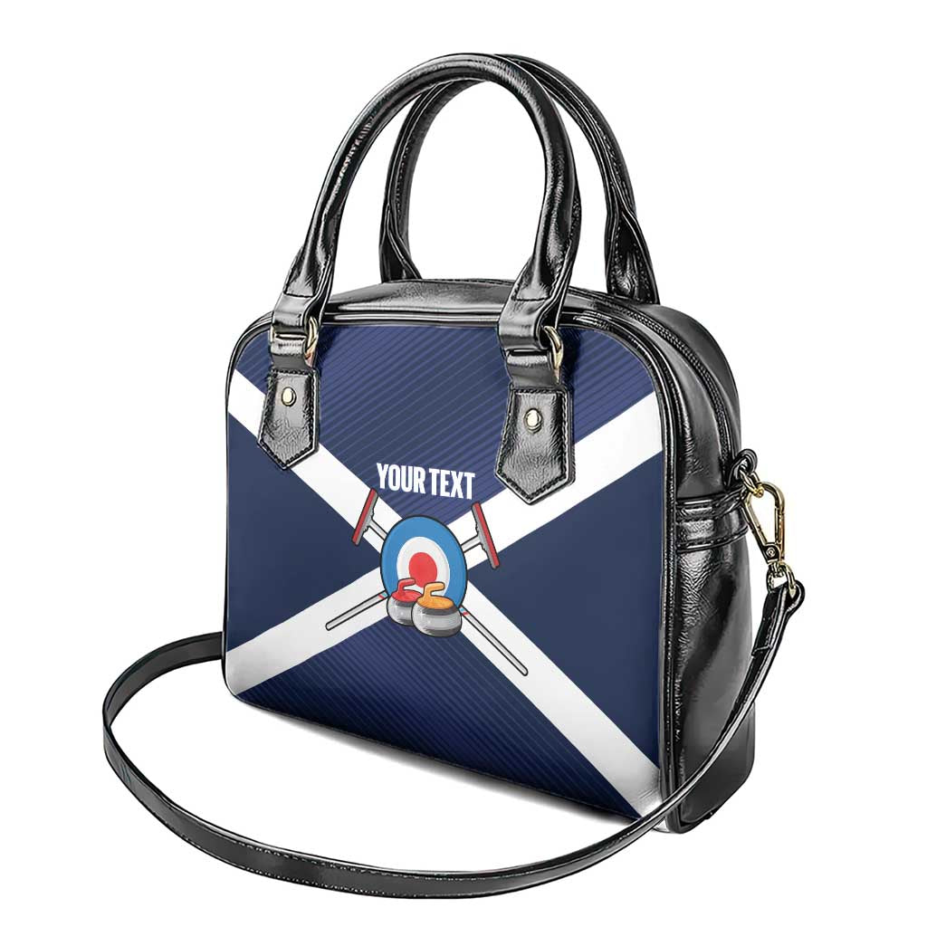 Personalized Scotland Curling Shoulder Handbag Go Scottish Flag Style - Wonder Print Shop