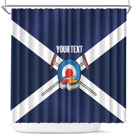 Personalized Scotland Curling Shower Curtain Go Scottish Flag Style - Wonder Print Shop