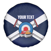 Personalized Scotland Curling Spare Tire Cover Go Scottish Flag Style - Wonder Print Shop
