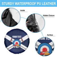 Personalized Scotland Curling Spare Tire Cover Go Scottish Flag Style - Wonder Print Shop