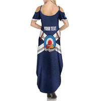Personalized Scotland Curling Summer Maxi Dress Go Scottish Flag Style - Wonder Print Shop