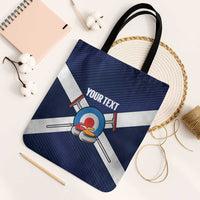 Personalized Scotland Curling Tote Bag Go Scottish Flag Style - Wonder Print Shop