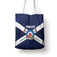 Personalized Scotland Curling Tote Bag Go Scottish Flag Style - Wonder Print Shop