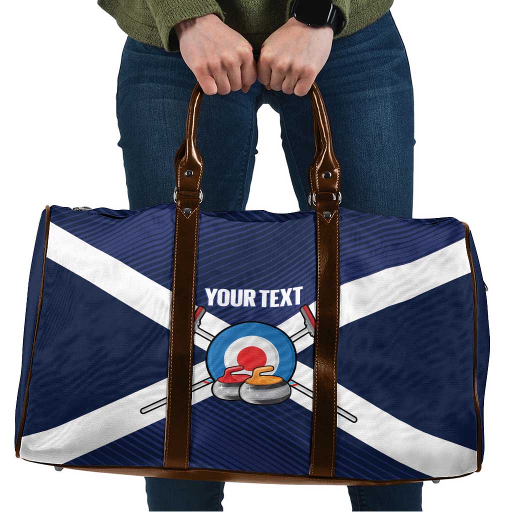 Personalized Scotland Curling Travel Bag Go Scottish Flag Style - Wonder Print Shop