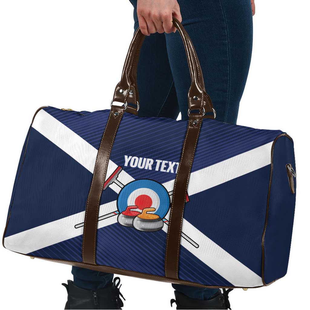 Personalized Scotland Curling Travel Bag Go Scottish Flag Style - Wonder Print Shop