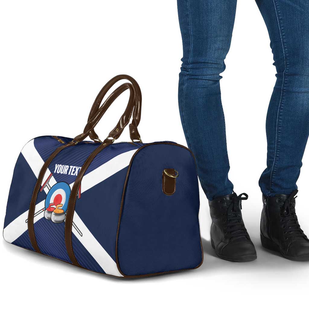 Personalized Scotland Curling Travel Bag Go Scottish Flag Style - Wonder Print Shop