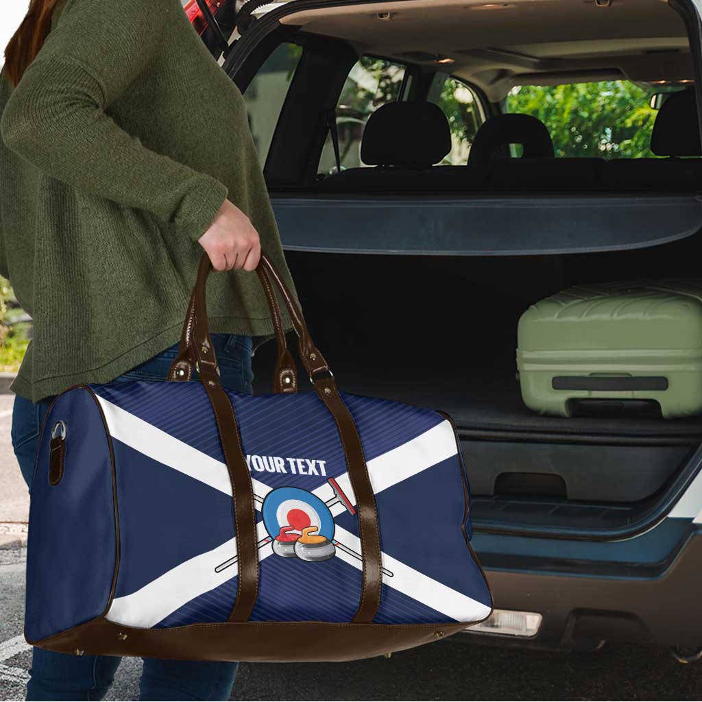 Personalized Scotland Curling Travel Bag Go Scottish Flag Style - Wonder Print Shop