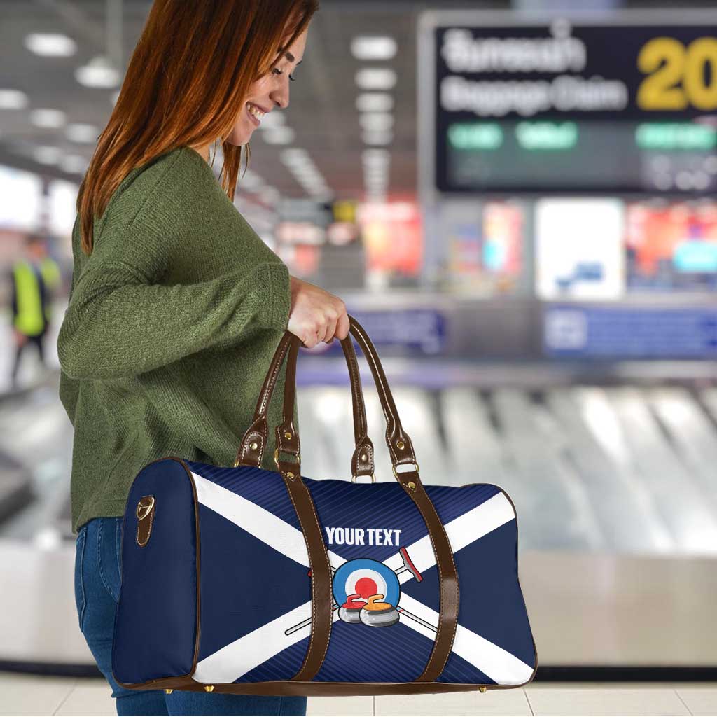 Personalized Scotland Curling Travel Bag Go Scottish Flag Style - Wonder Print Shop