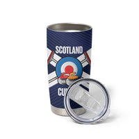 Personalized Scotland Curling Tumbler Cup Go Scottish Flag Style - Wonder Print Shop