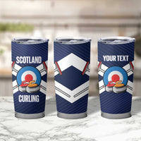Personalized Scotland Curling Tumbler Cup Go Scottish Flag Style - Wonder Print Shop