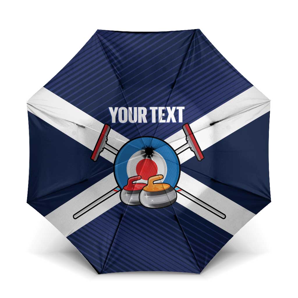 Personalized Scotland Curling Umbrella Go Scottish Flag Style - Wonder Print Shop
