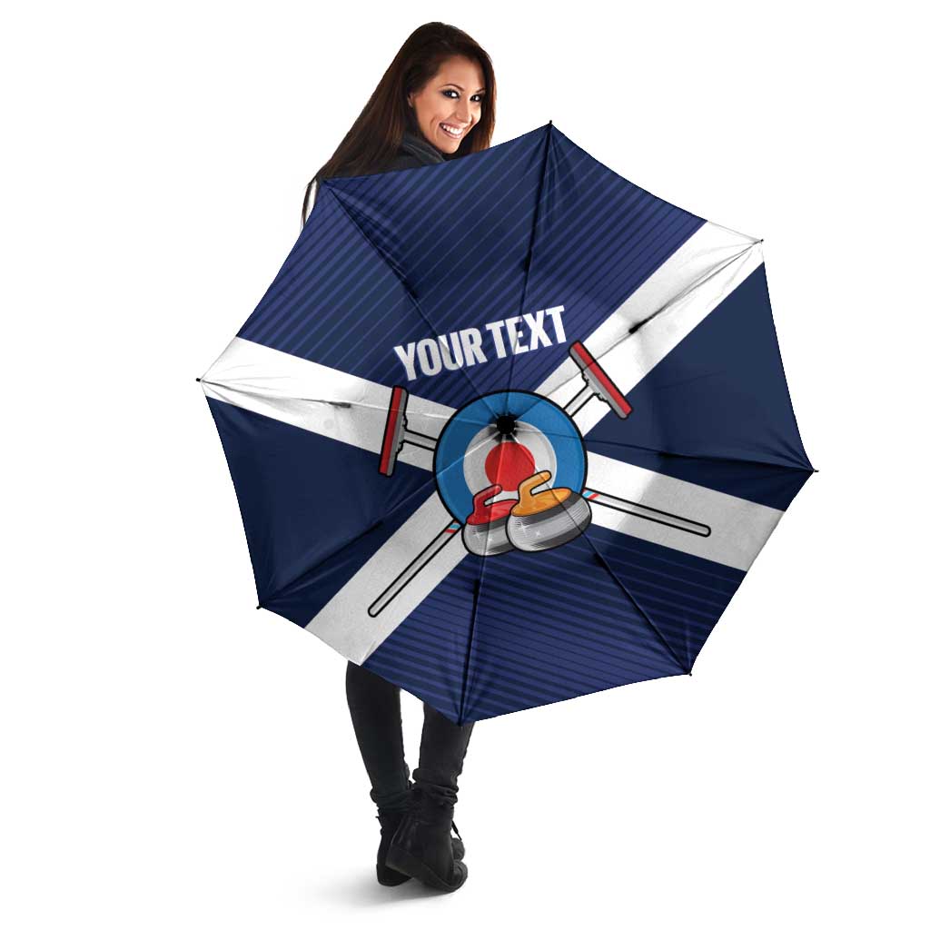 Personalized Scotland Curling Umbrella Go Scottish Flag Style - Wonder Print Shop