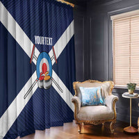 Personalized Scotland Curling Window Curtain Go Scottish Flag Style - Wonder Print Shop