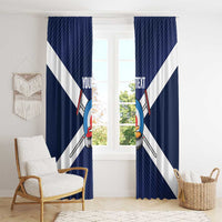 Personalized Scotland Curling Window Curtain Go Scottish Flag Style - Wonder Print Shop