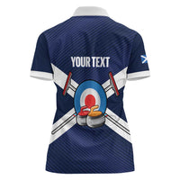 Personalized Scotland Curling Women Polo Shirt Go Scottish Flag Style - Wonder Print Shop