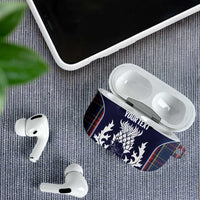 Custom Scotland Curling AirPods Case Scottish Thistle Mix Tartan Pattern - Wonder Print Shop