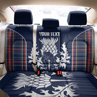 Custom Scotland Curling Back Car Seat Cover Scottish Thistle Mix Tartan Pattern - Wonder Print Shop