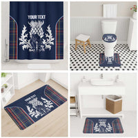 Custom Scotland Curling Bathroom Set Scottish Thistle Mix Tartan Pattern - Wonder Print Shop