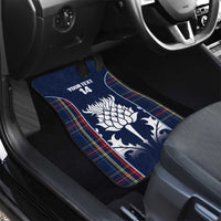 Custom Scotland Curling Car Mats Scottish Thistle Mix Tartan Pattern - Wonder Print Shop