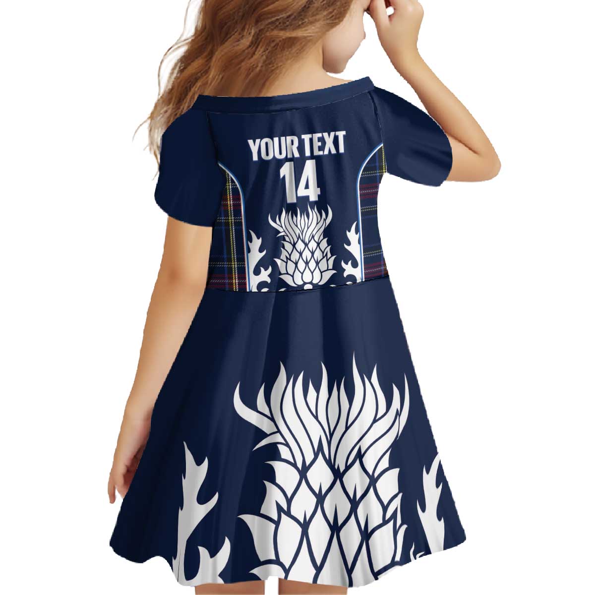 Custom Scotland Curling Family Matching Off The Shoulder Long Sleeve Dress and Hawaiian Shirt Scottish Thistle Mix Tartan Pattern - Wonder Print Shop