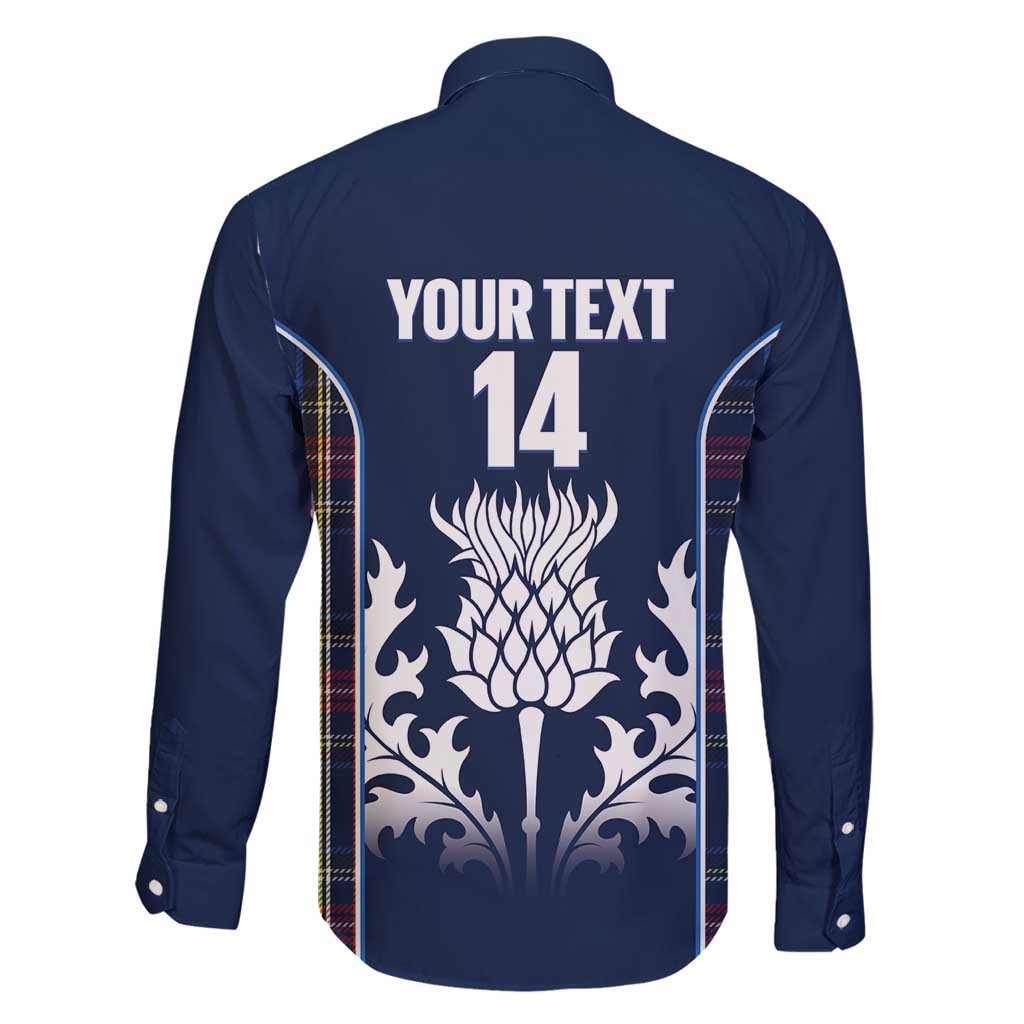 Custom Scotland Curling Family Matching Tank Maxi Dress and Hawaiian Shirt Scottish Thistle Mix Tartan Pattern - Wonder Print Shop