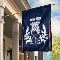 Custom Scotland Curling Garden Flag Scottish Thistle Mix Tartan Pattern - Wonder Print Shop