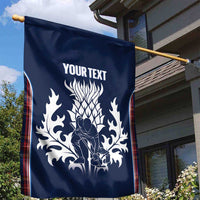 Custom Scotland Curling Garden Flag Scottish Thistle Mix Tartan Pattern - Wonder Print Shop