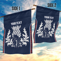Custom Scotland Curling Garden Flag Scottish Thistle Mix Tartan Pattern - Wonder Print Shop