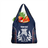 Custom Scotland Curling Grocery Bag Scottish Thistle Mix Tartan Pattern - Wonder Print Shop