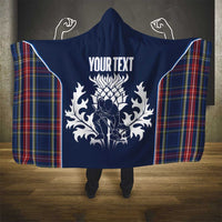 Custom Scotland Curling Hooded Blanket Scottish Thistle Mix Tartan Pattern - Wonder Print Shop